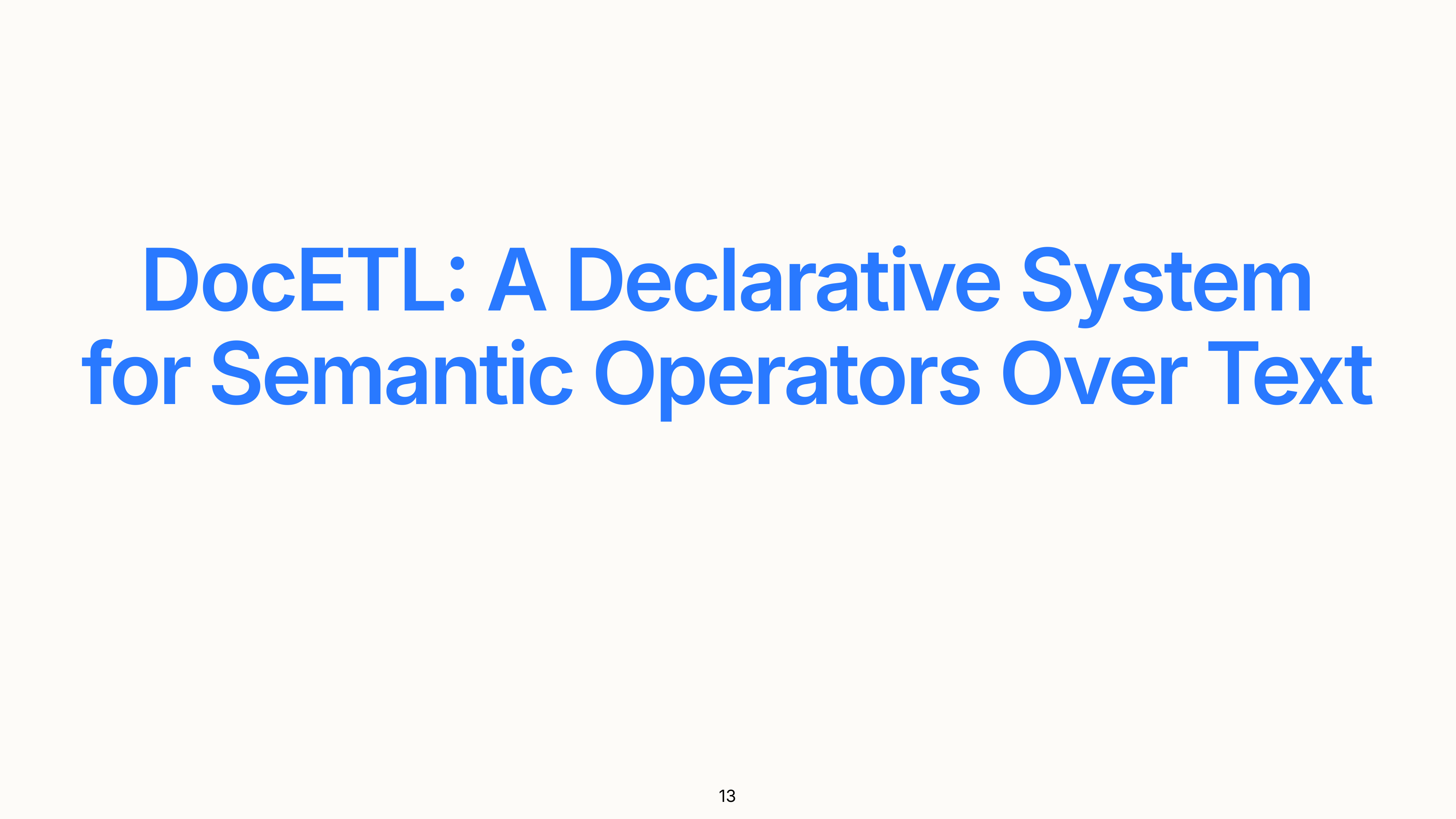 DocETL Overview